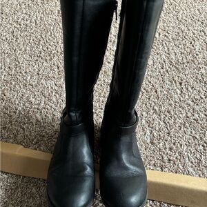 Black Girl's Knee-High Boots